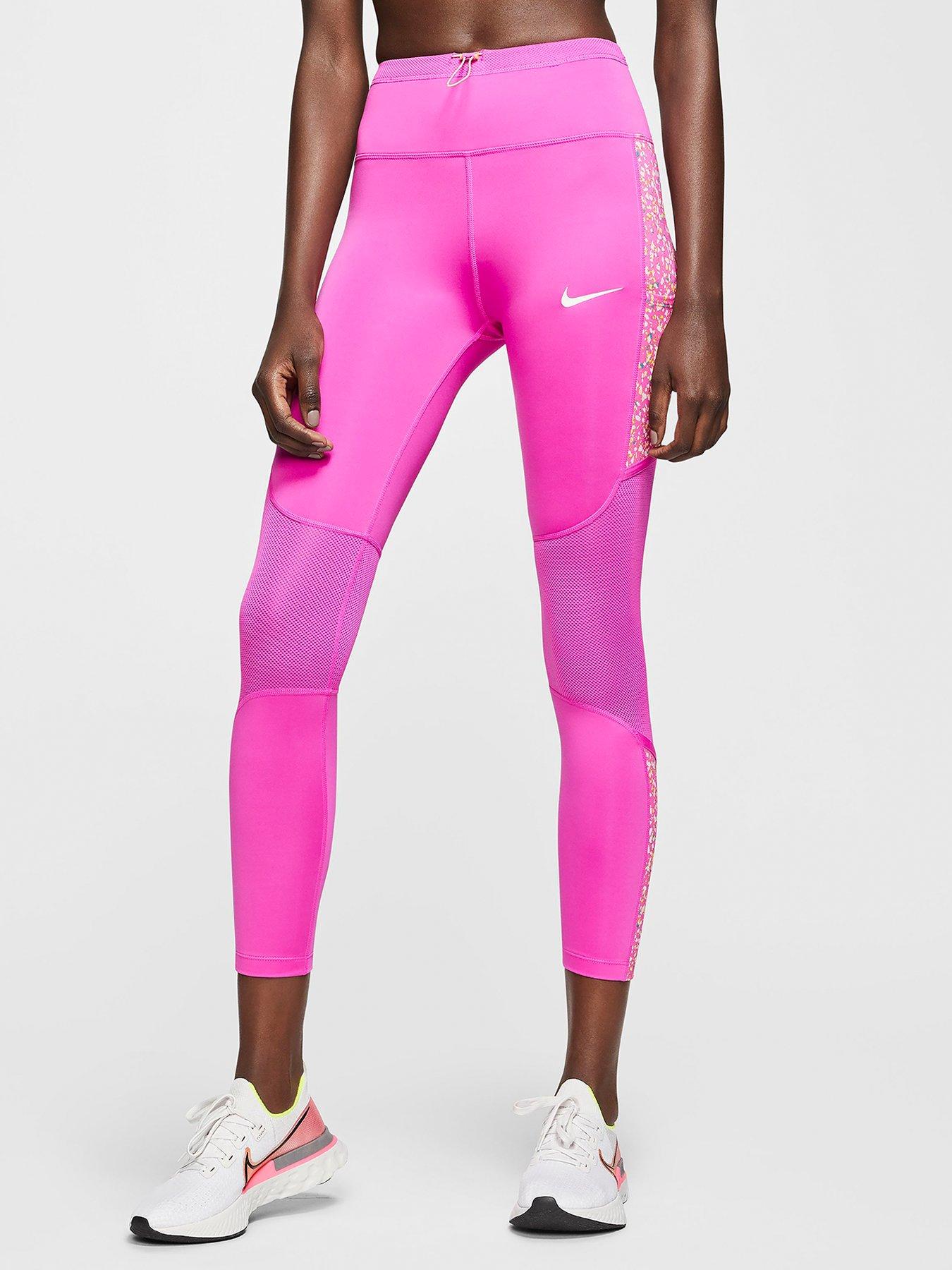 pink nike leggings womens