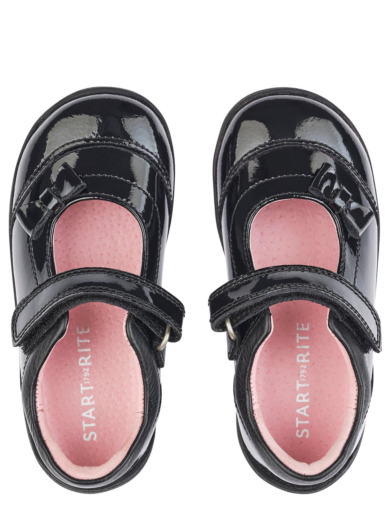 Start Rite Twizzle Black Patent School Shoes