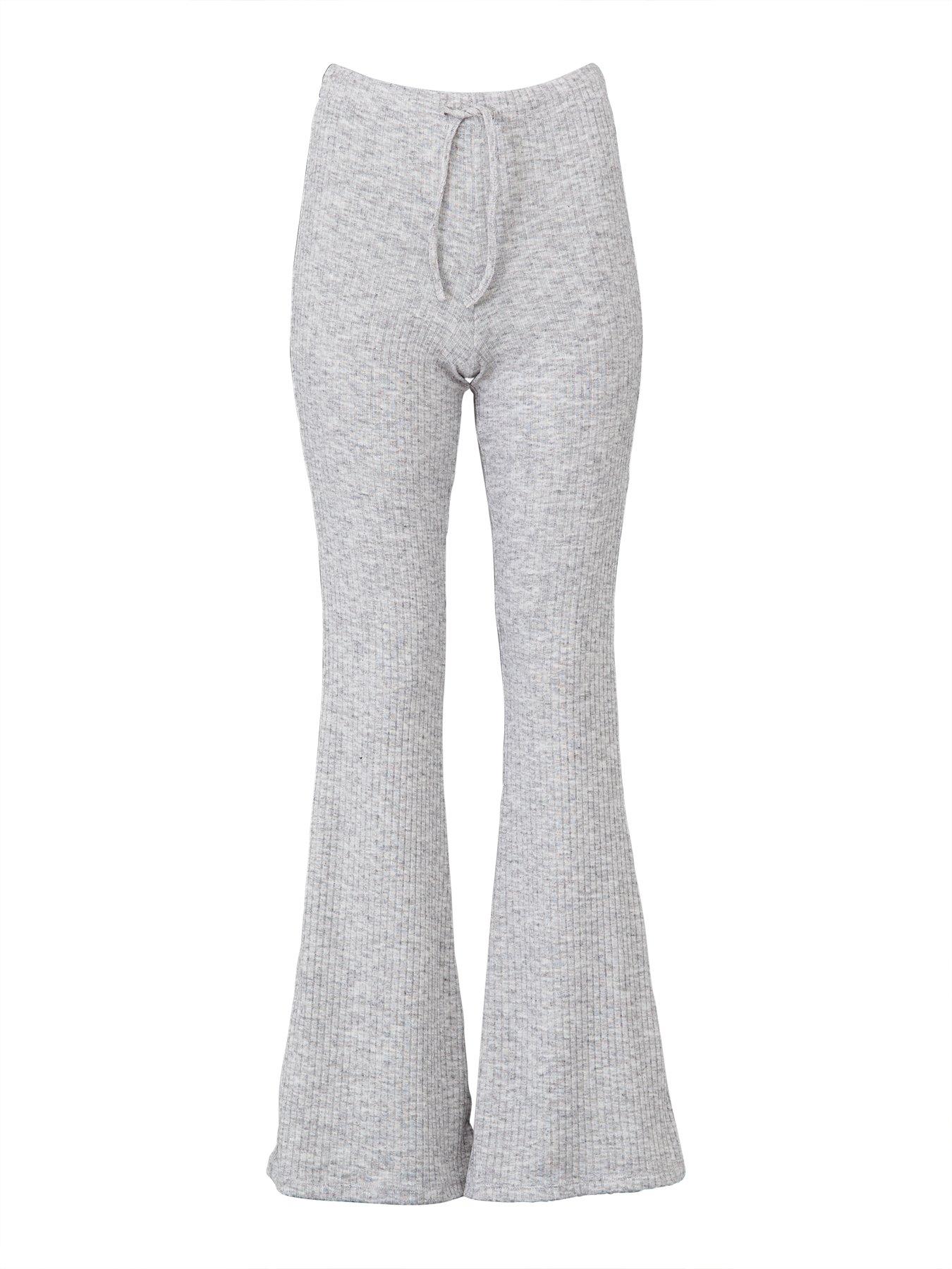 ribbed jogging bottoms