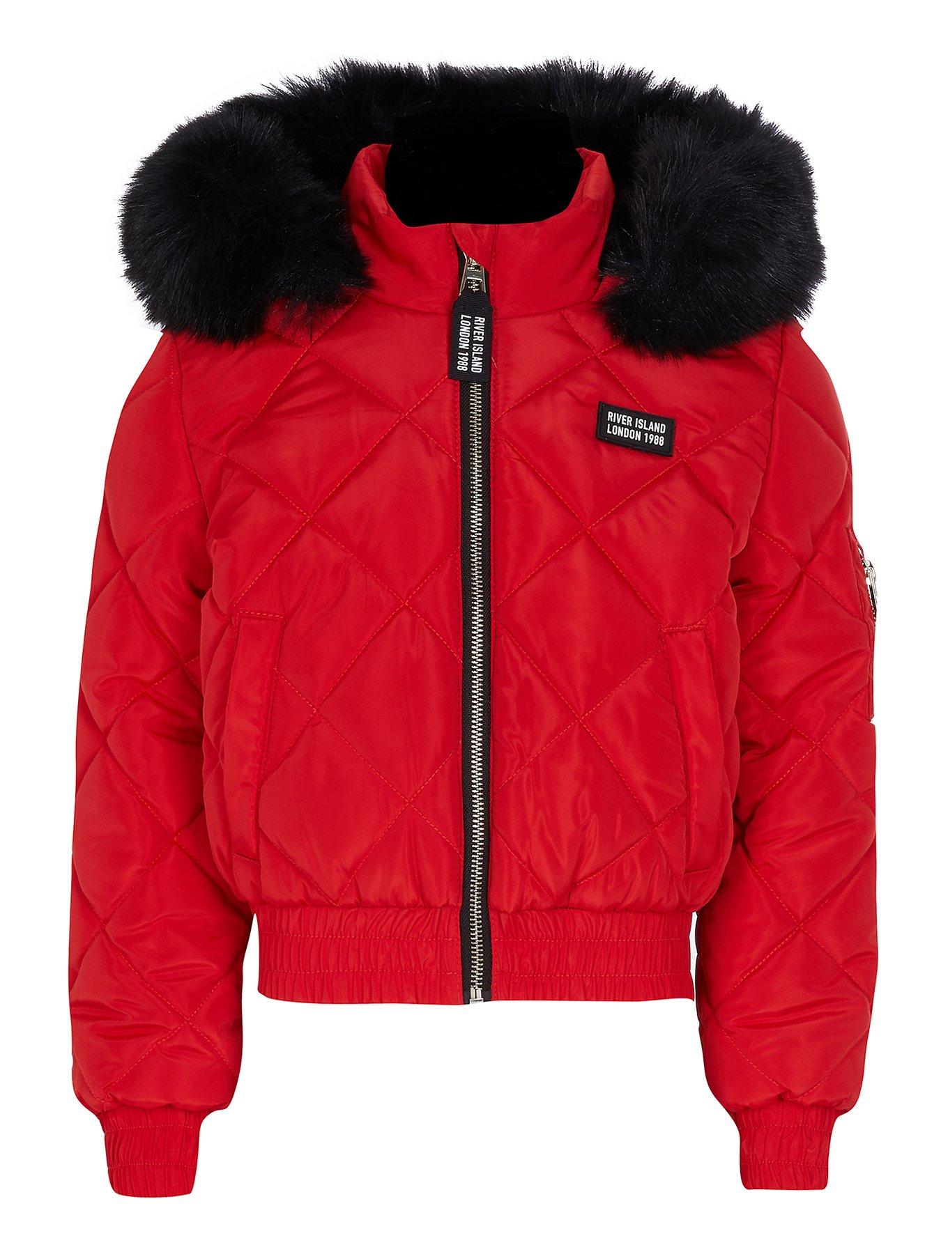 girls padded bomber jacket