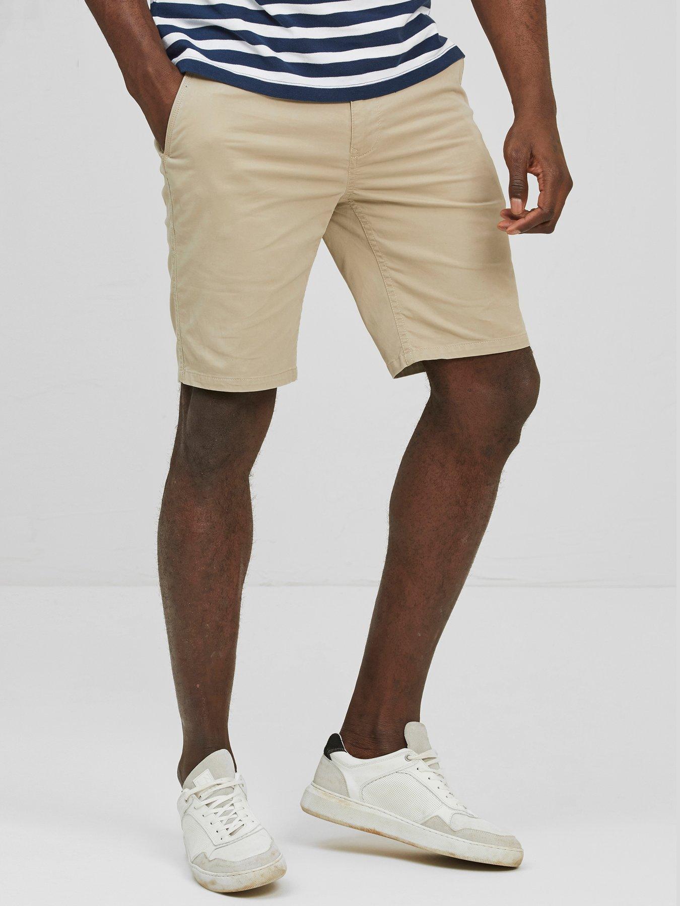 next slim chino shorts