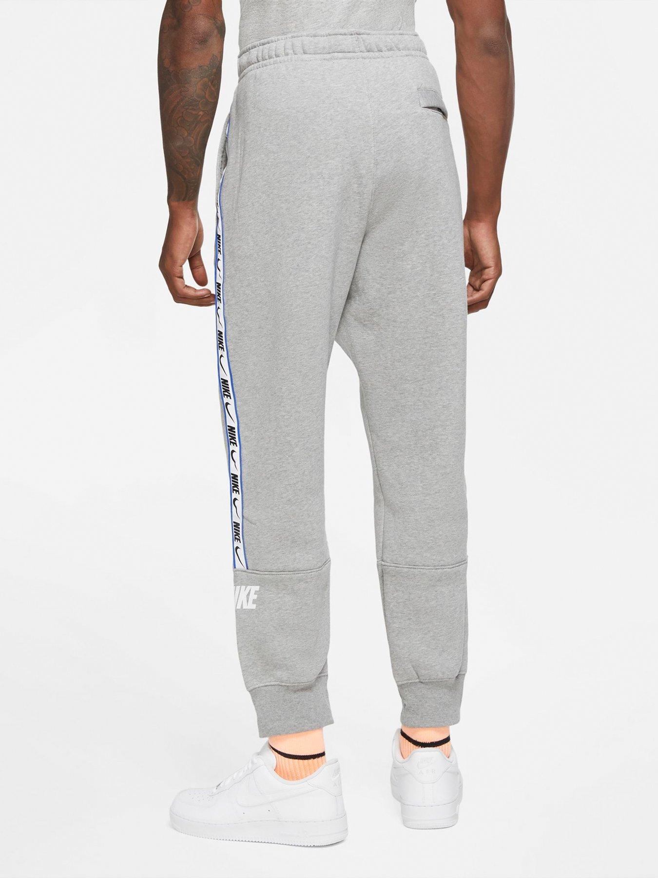 nike repeat tape tracksuit grey