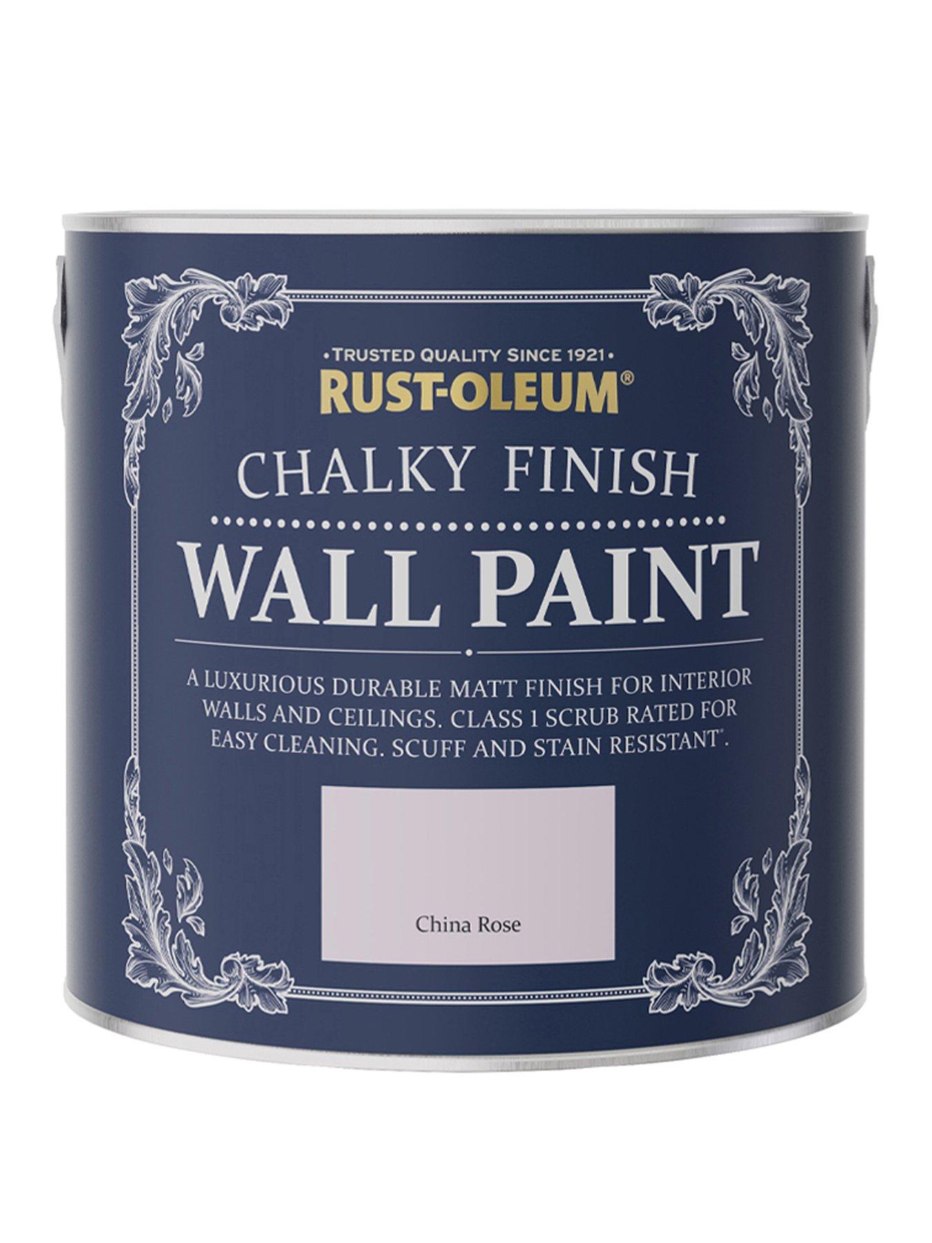 Product photograph of Rust-oleum Halky Finish 2 5-litre Wall Paint Ndash China Rose from very.co.uk