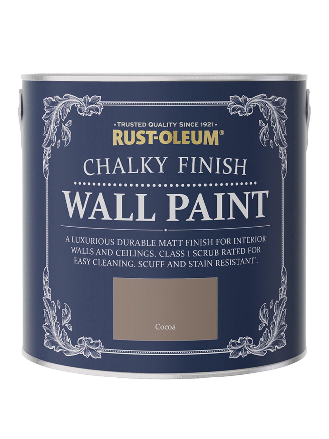 Product photograph of Rust-oleum Chalky Finish 2 5-litre Wall Paint Ndash Cocoa from very.co.uk