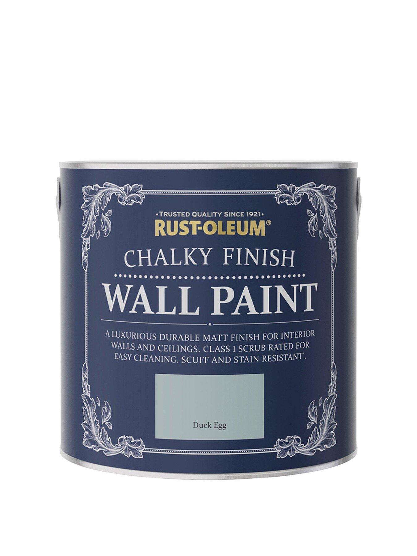 Product photograph of Rust-oleum Chalky Finish 2 5-litre Wall Paint Ndash Duck Egg from very.co.uk