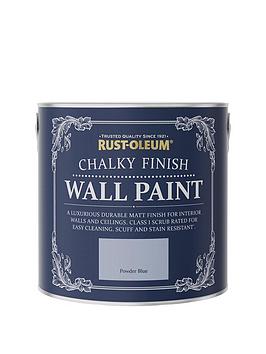 Product photograph of Rust-oleum Chalky Finish 2 5-litre Wall Paint Ndash Powder Blue from very.co.uk