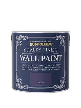 Product photograph of Rust-oleum Chalky Finish 2 5-litre Wall Paint Ndash Ink Blue from very.co.uk