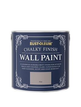 Product photograph of Rust-oleum Chalky Finish 2 5-litre Wall Paint Ndash Flint from very.co.uk