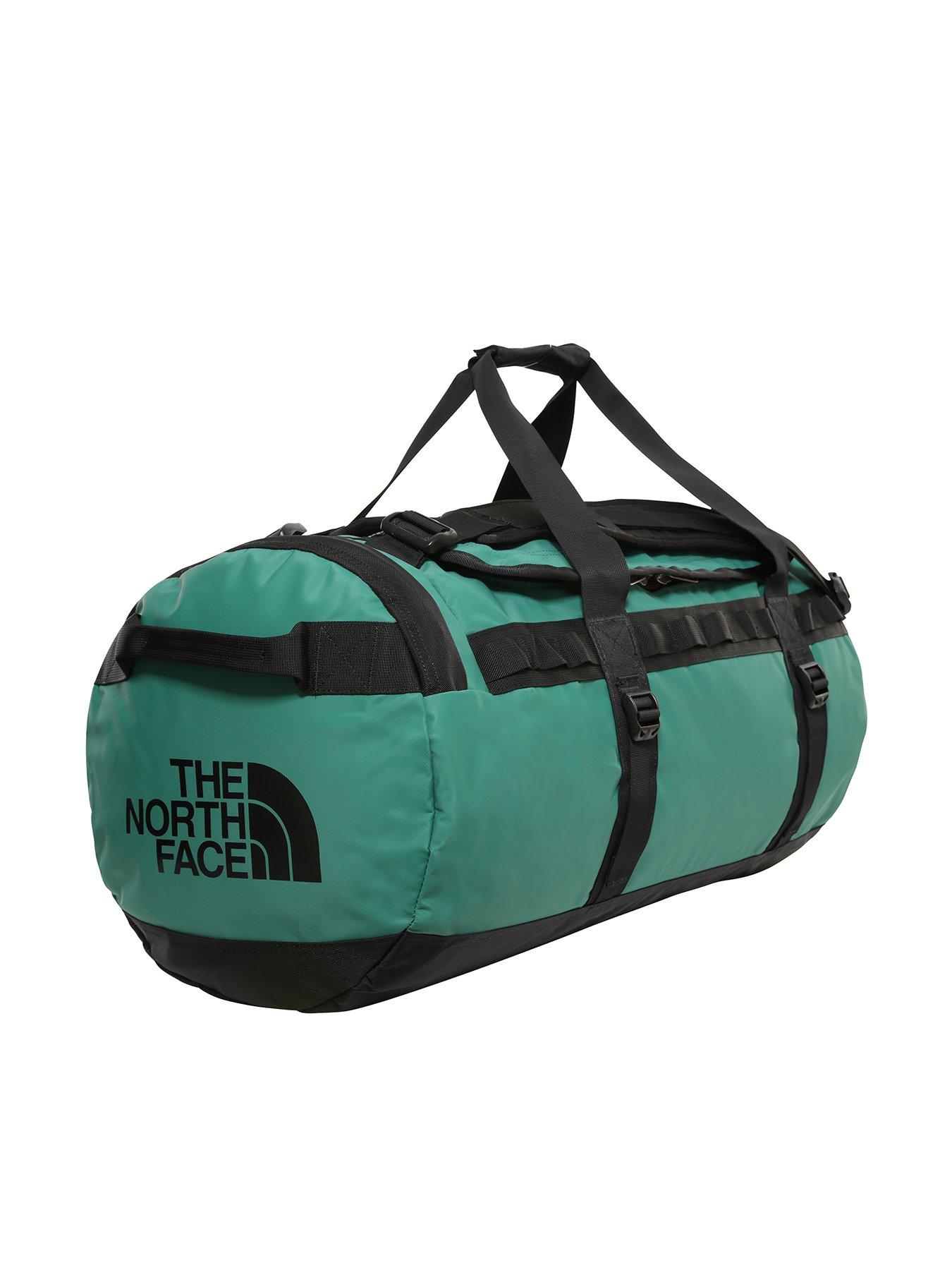 north face green duffel bag