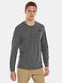  image of the-north-face-mens-ls-simple-dome-tee-medium-grey-heather