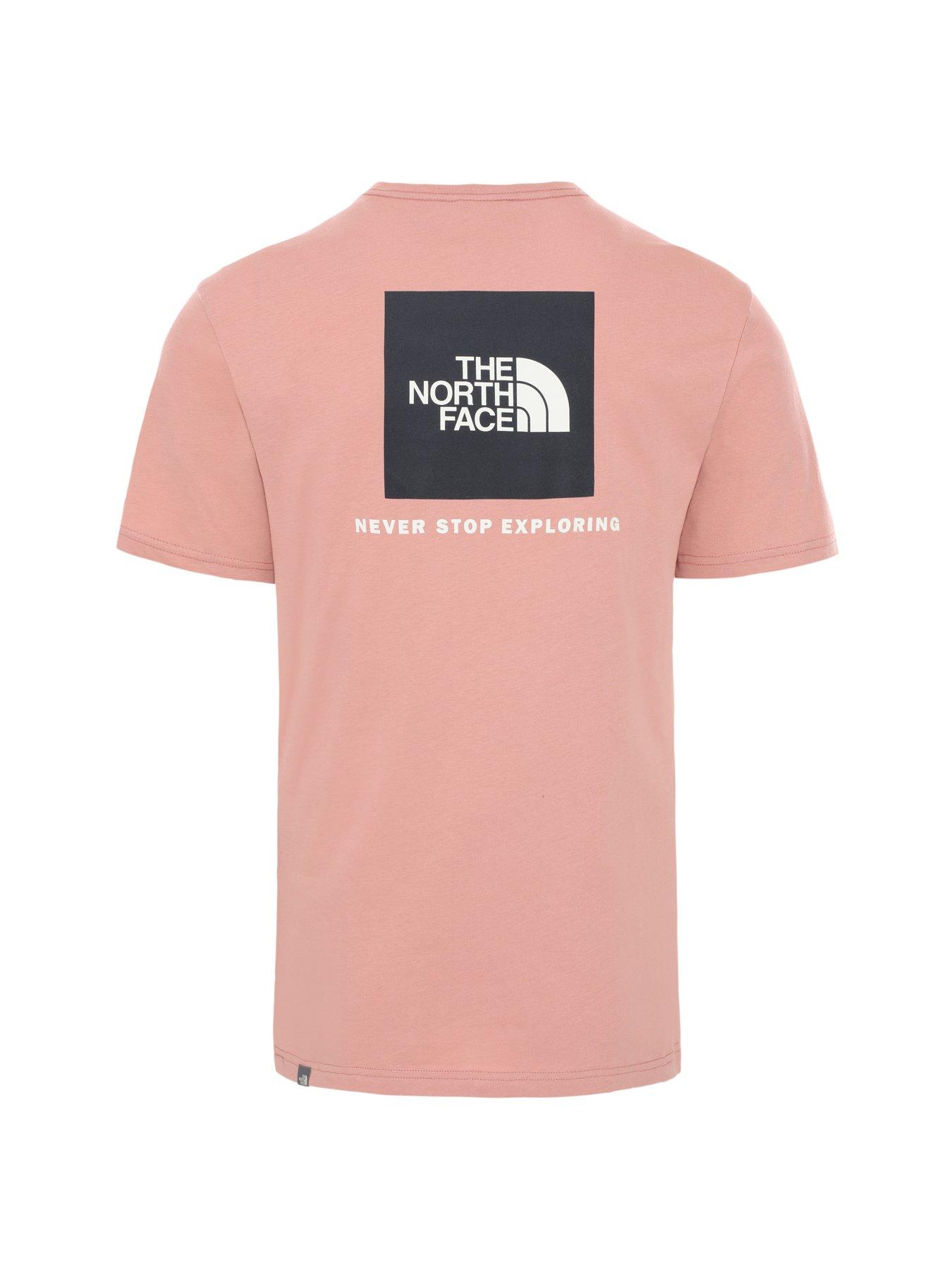 The North Face Short Sleeve Redbox T Shirt Pink Very Co Uk