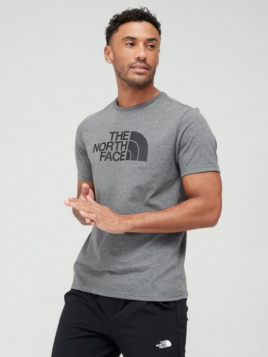 front image of the-north-face-mens-easy-t-shirt-medium-grey-heather