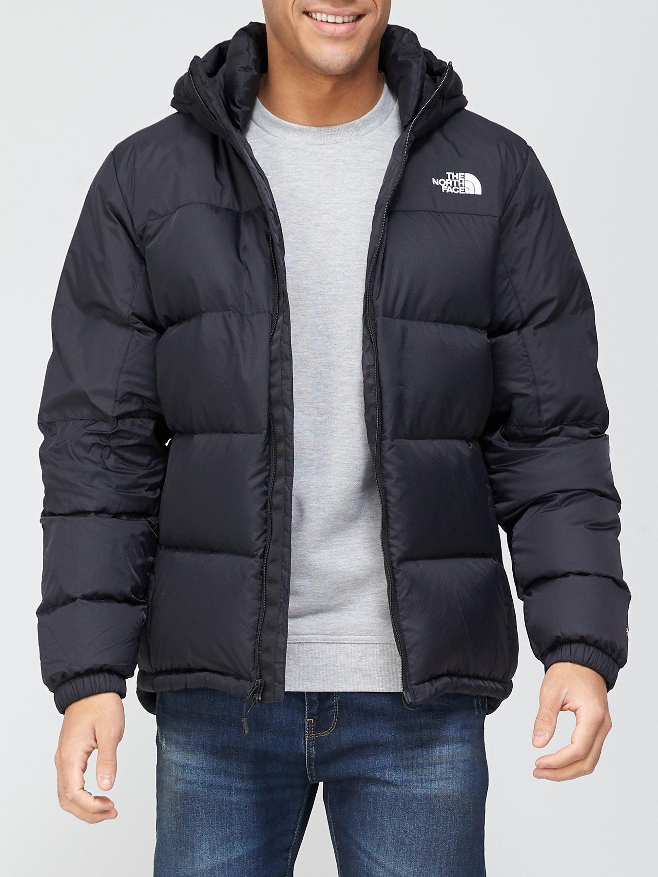 North face coat hot sale mens black