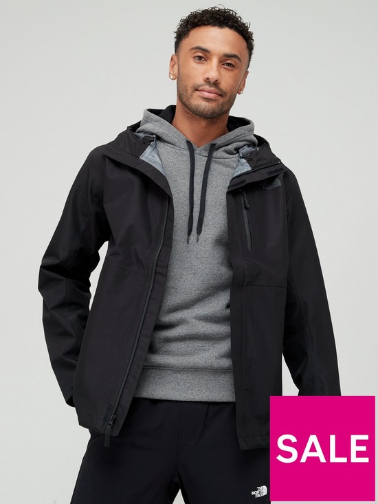 front image of the-north-face-dryzzle-futurelight-jacket-black