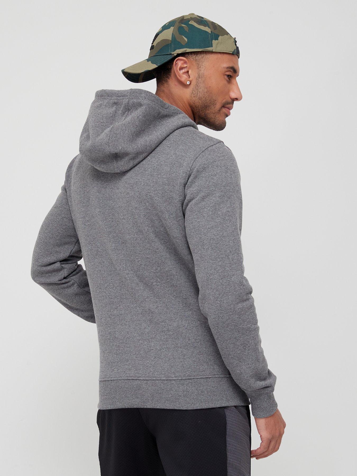 Mens grey hotsell pullover hoodie