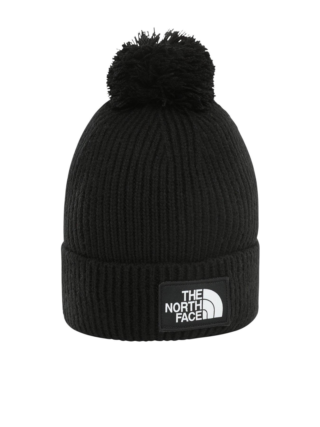undefined Men's Logo Box Pom Beanie - Black