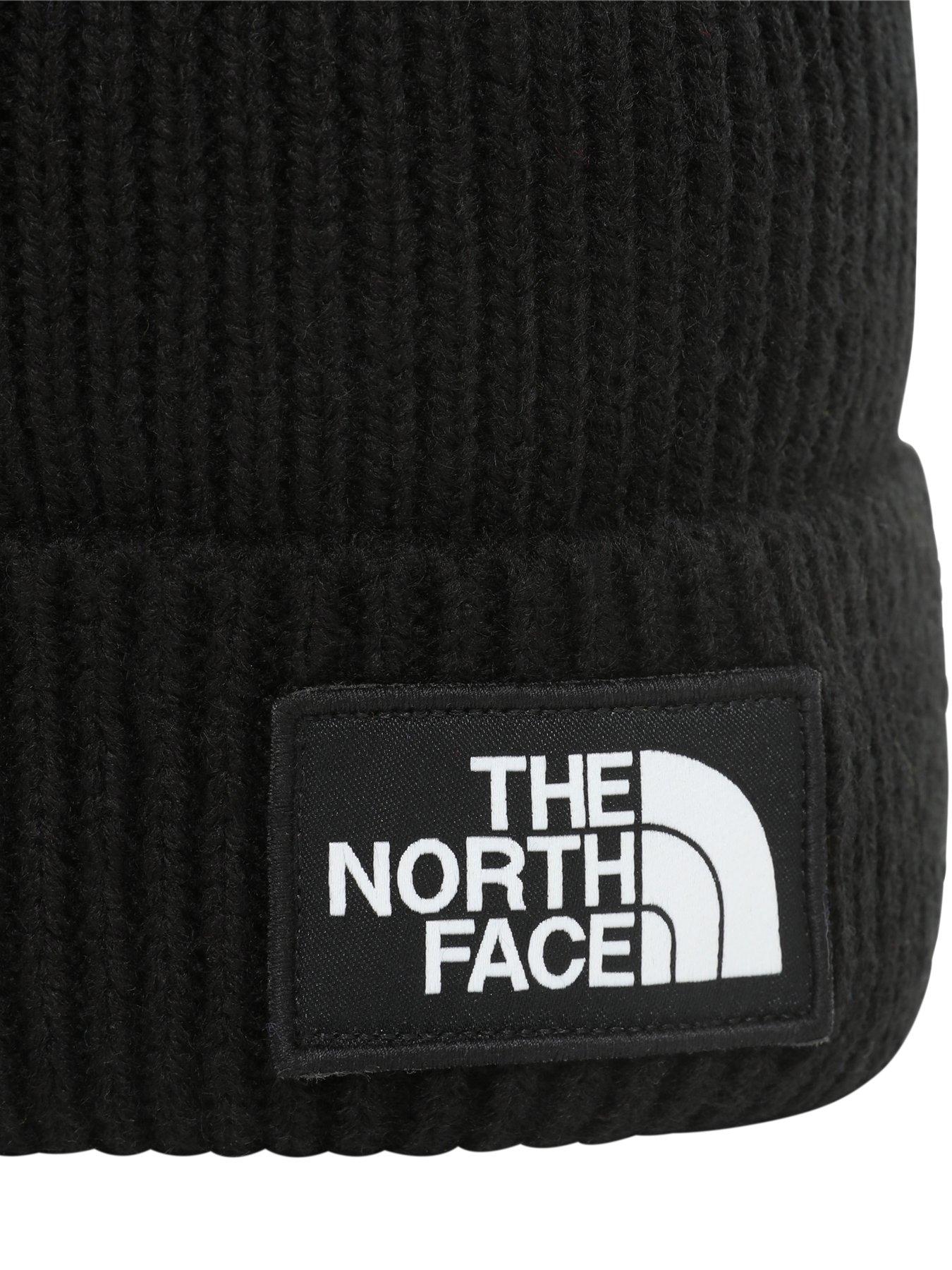 THE NORTH FACE Men s Logo Box Pom Beanie Black Very
