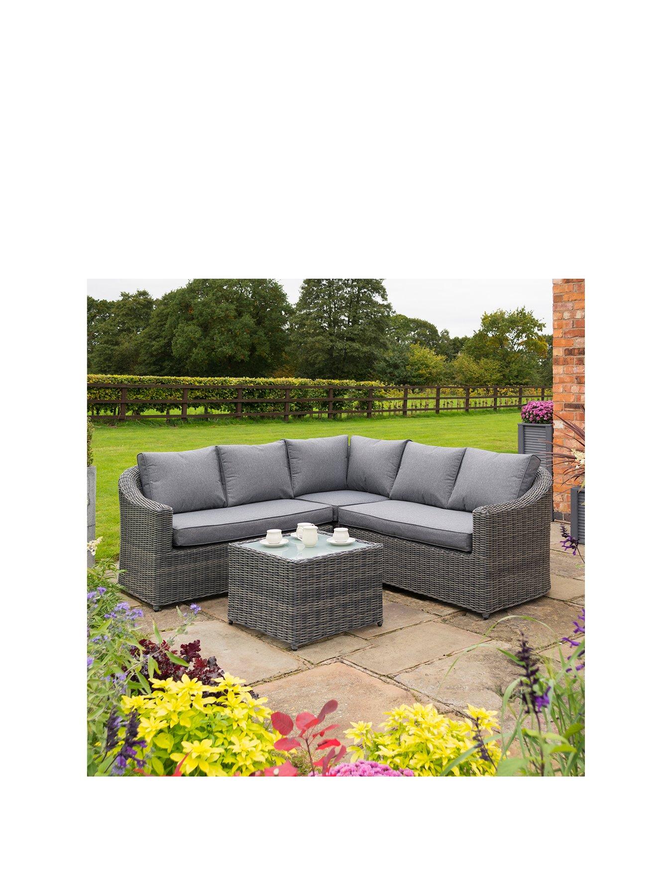 Product photograph of Rowlinson Bunbury Corner Set Grey Weave from very.co.uk