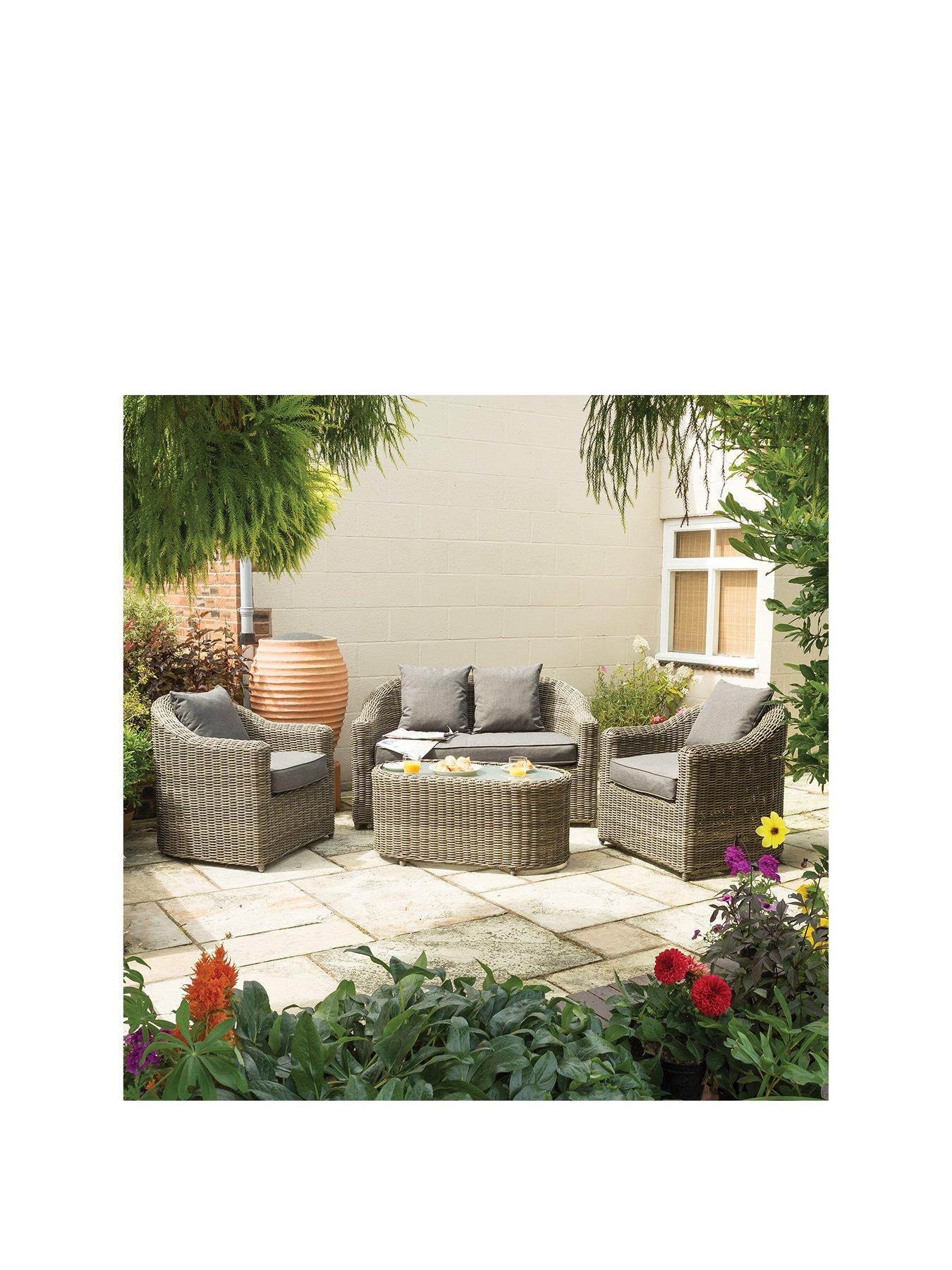 Image 1 of 6 of Rowlinson Bunbury Sofa Set Natural Weave