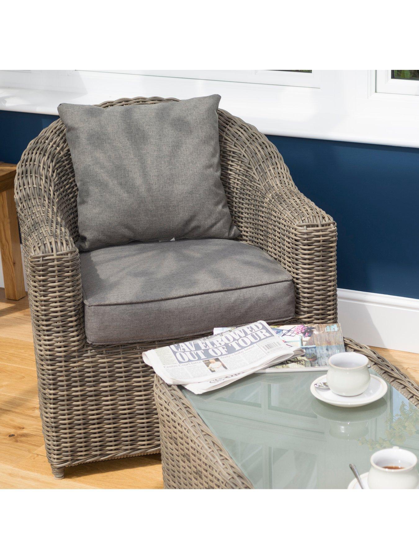 Image 4 of 6 of Rowlinson Bunbury Sofa Set Natural Weave