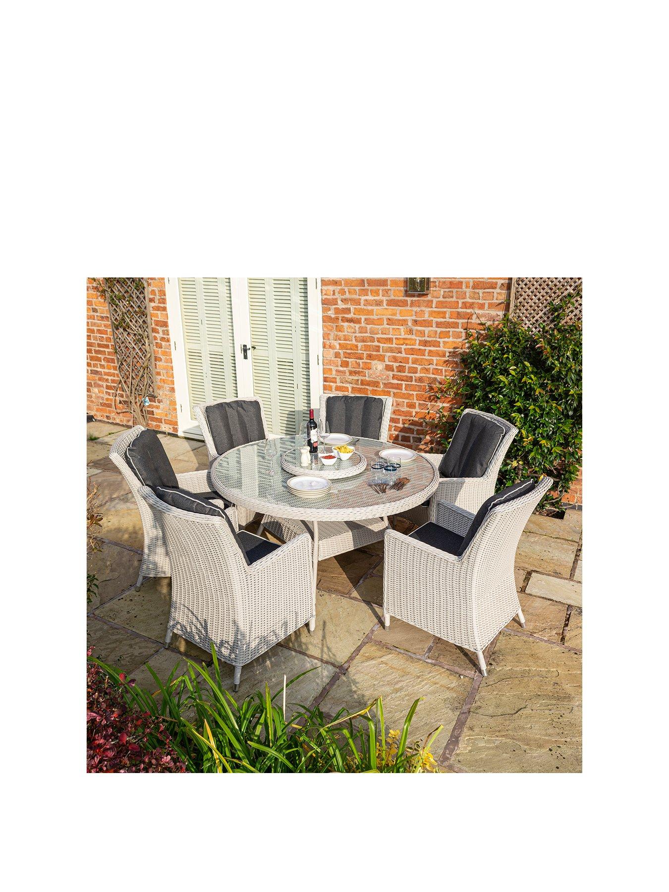 Rowlinson plumley hardwood 6 seater dining set hot sale