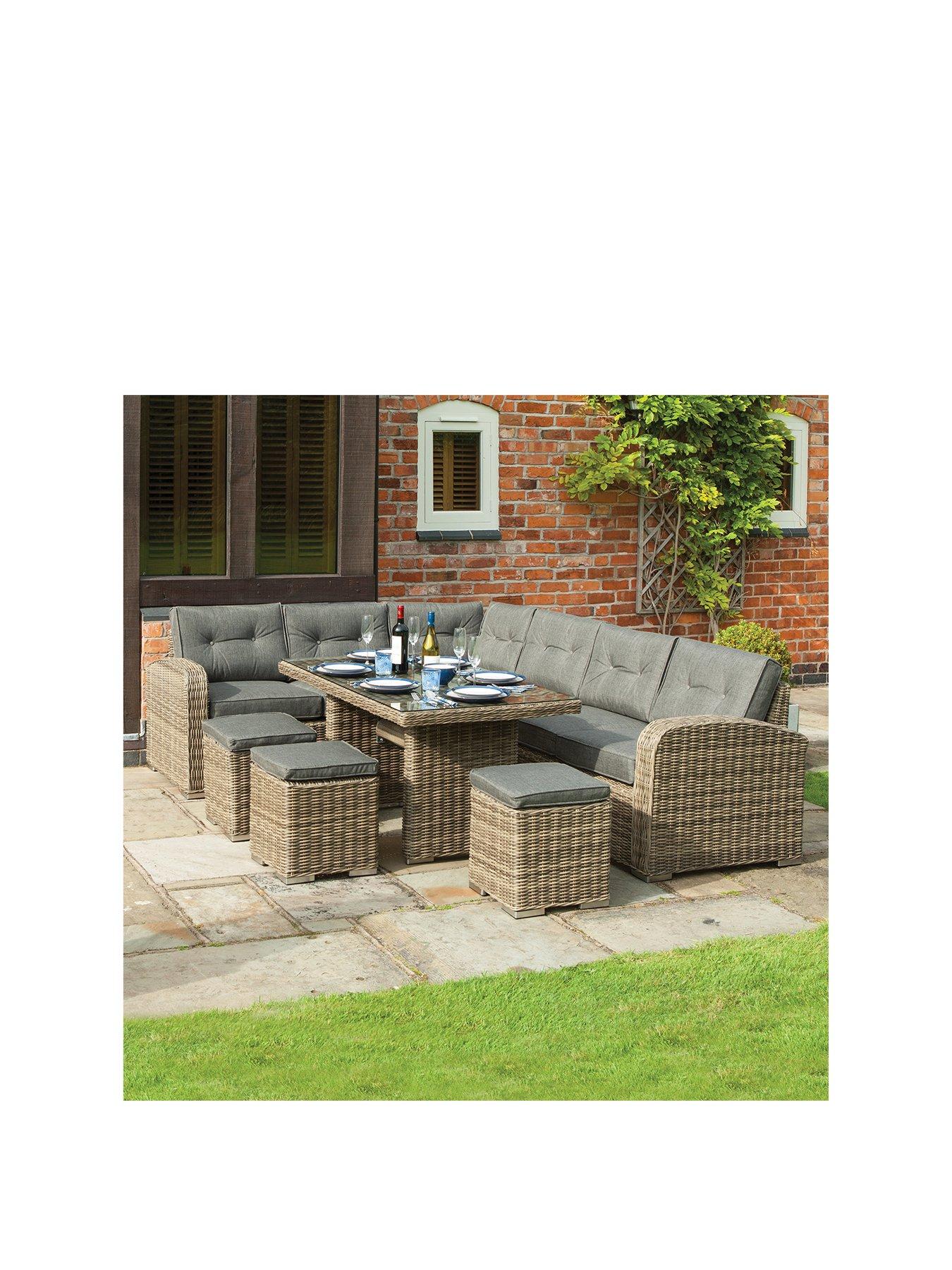 Image 3 of 6 of Rowlinson Thornbury Corner Dining Set Natural