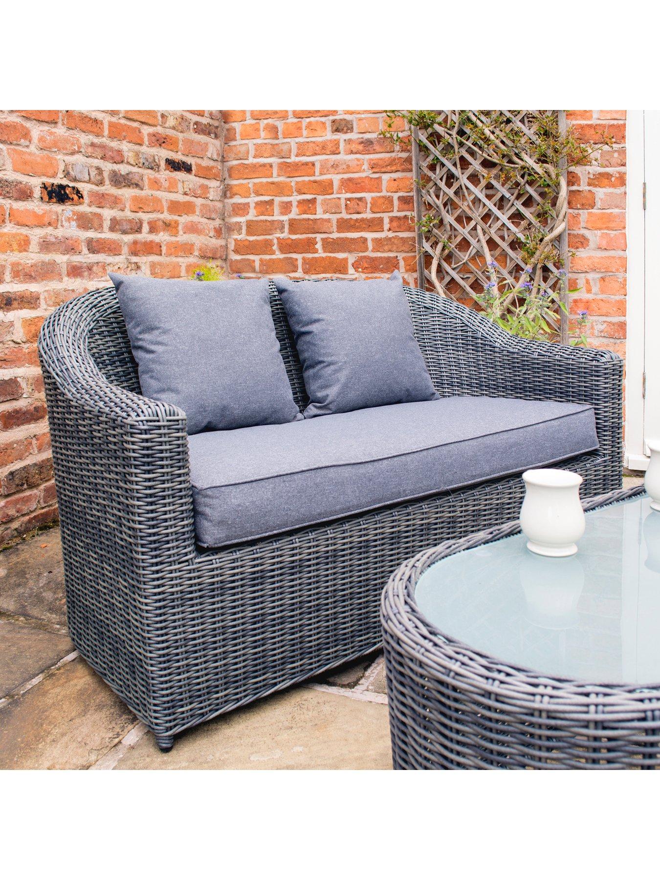 Image 2 of 6 of Rowlinson Bunbury Sofa Set Grey Weave