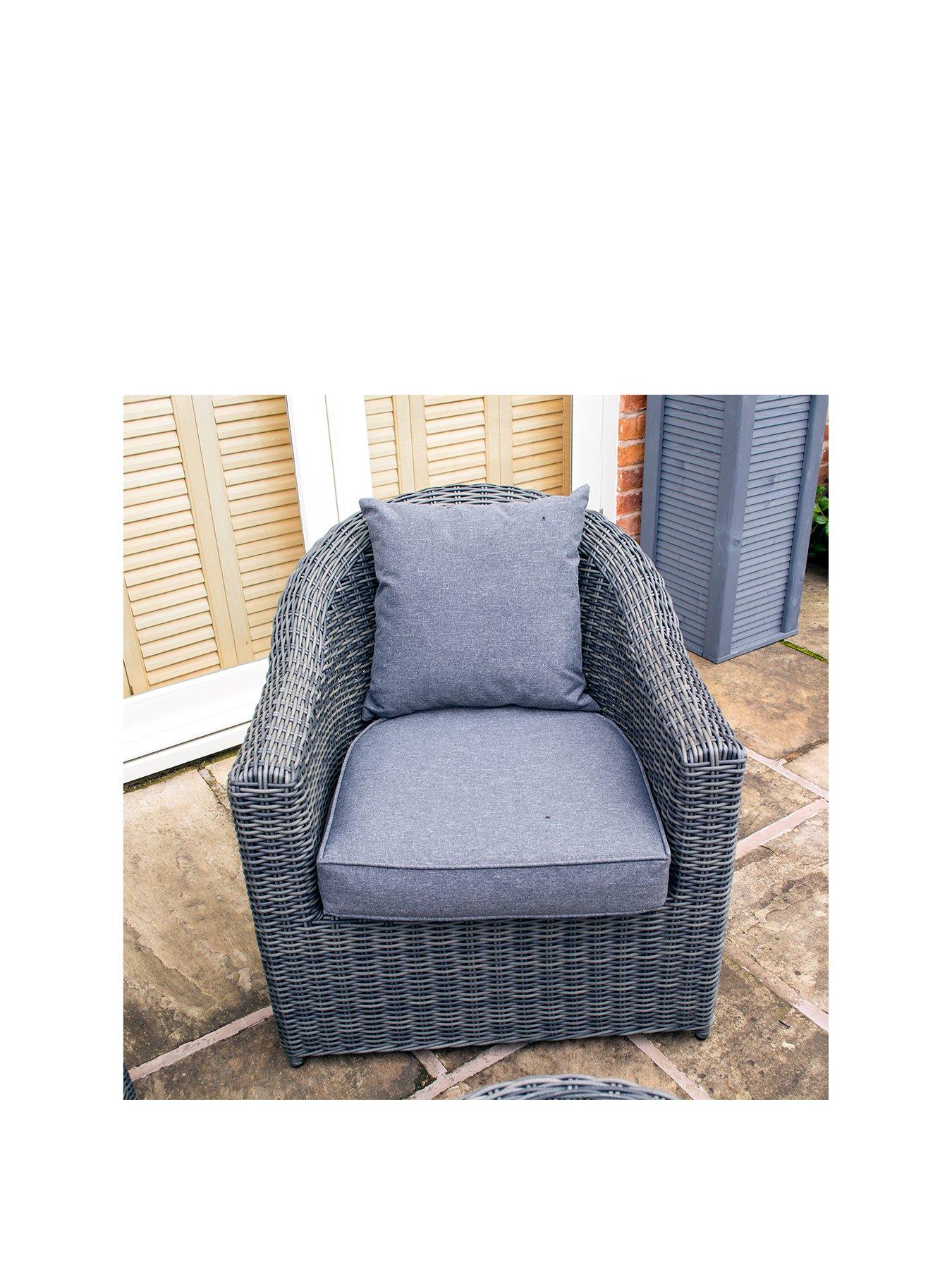 Rowlinson rattan bunbury sofa deals set in grey weave