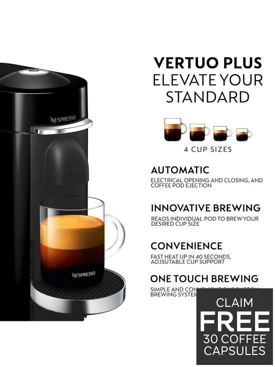 stillFront image of nespresso-vertuo-plus-11385-coffee-machine-by-magimix-black
