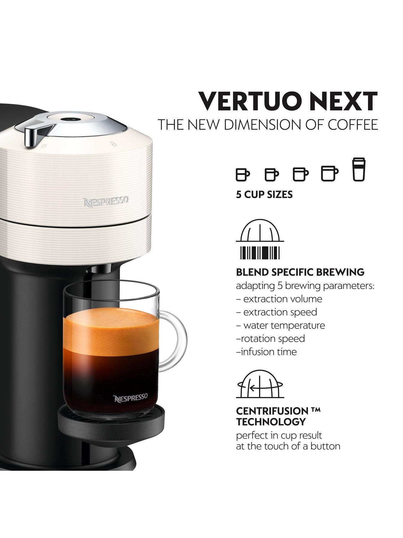 Image 2 of 8 of Nespresso Vertuo Next 11706 Coffee Machine by Magimix - White