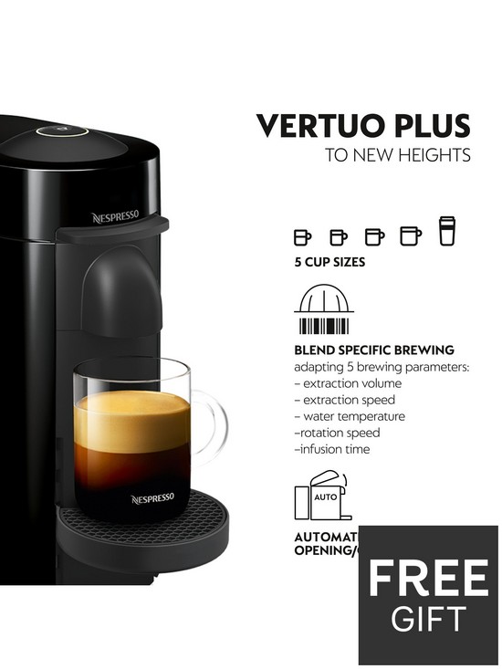 stillFront image of nespresso-vertuo-plus-11399-coffee-machine-by-magimix-black