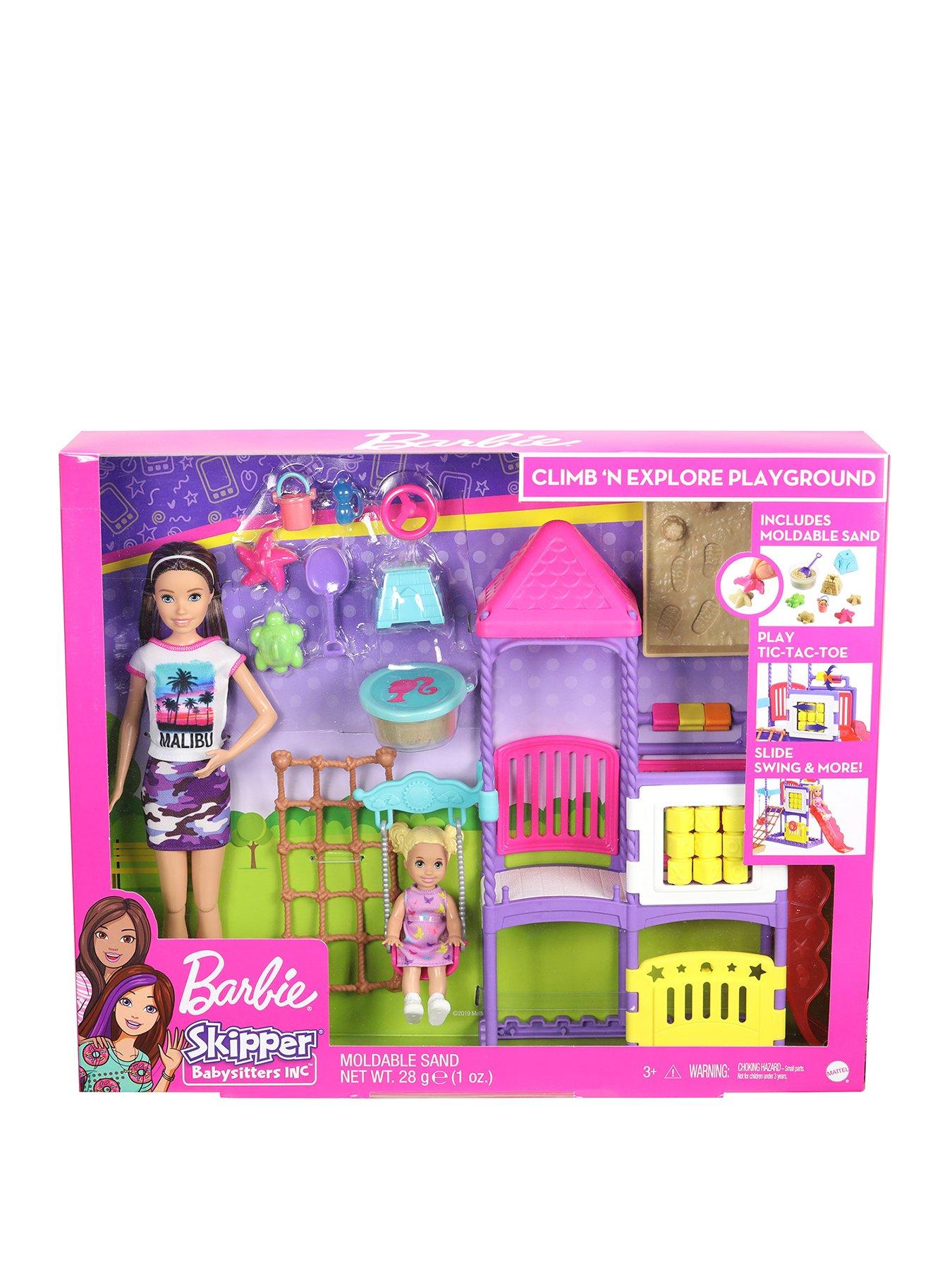 Barbie Skipper Babysitters Inc Climb N Explore Playground Dolls Playset Very Co Uk