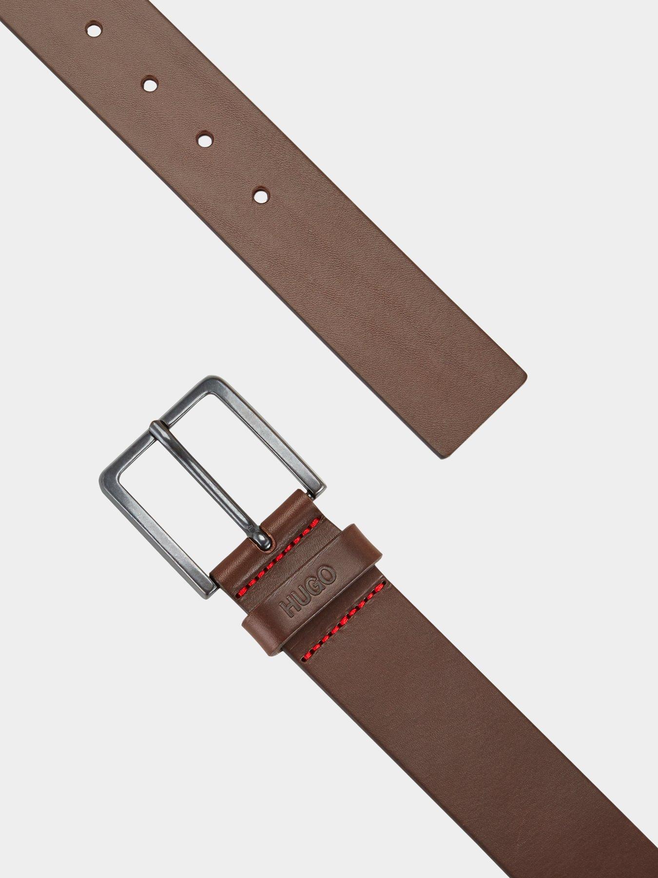  Gionio Leather Belt - Dark Brown