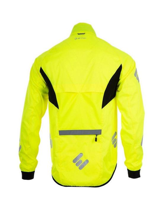 stillFront image of etc-arid-unisex-lightweight-cycling-jacket-yellow