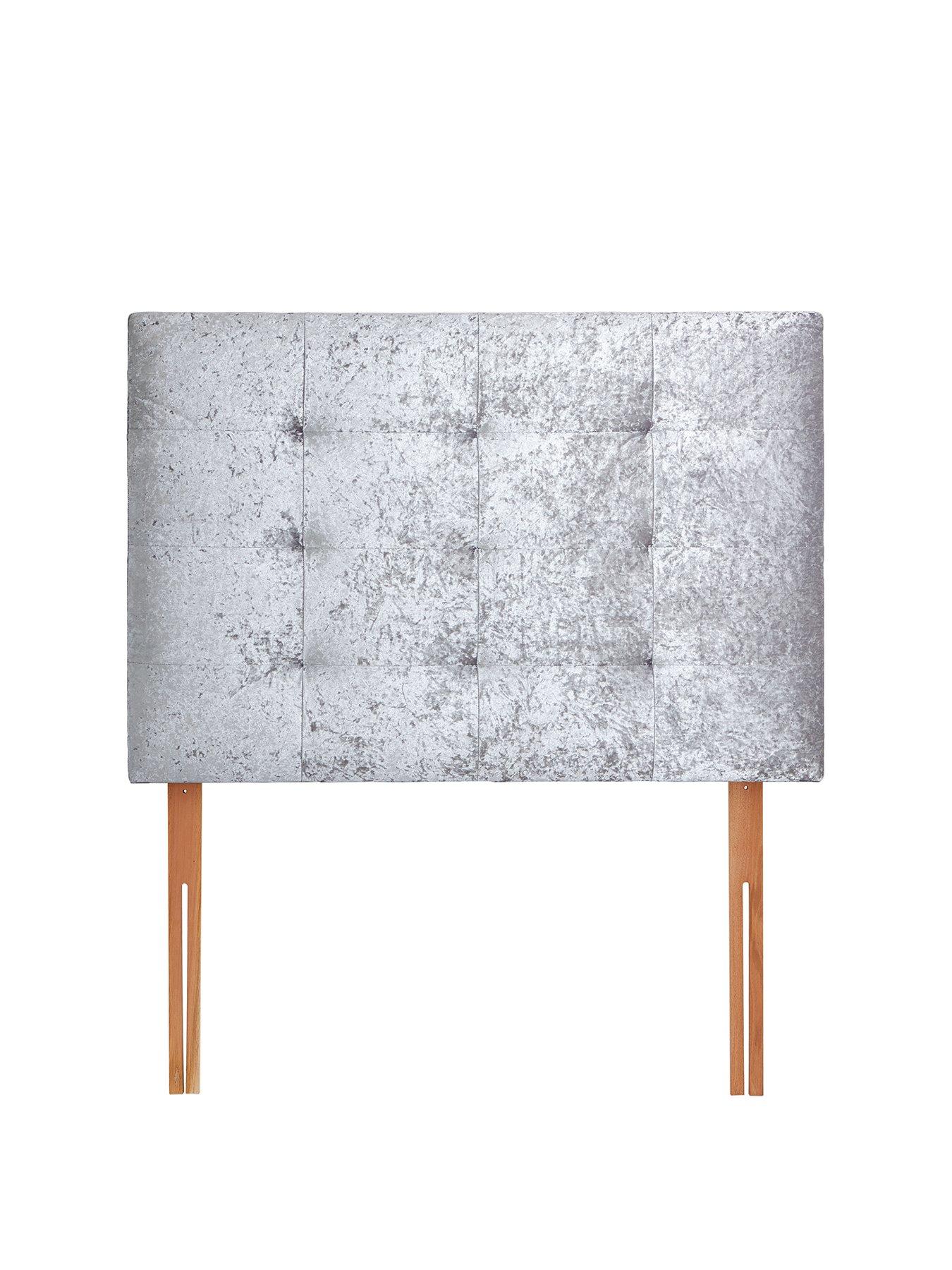 Product photograph of Very Home New Reign Crushed Velvet Upholstered Headboard from very.co.uk
