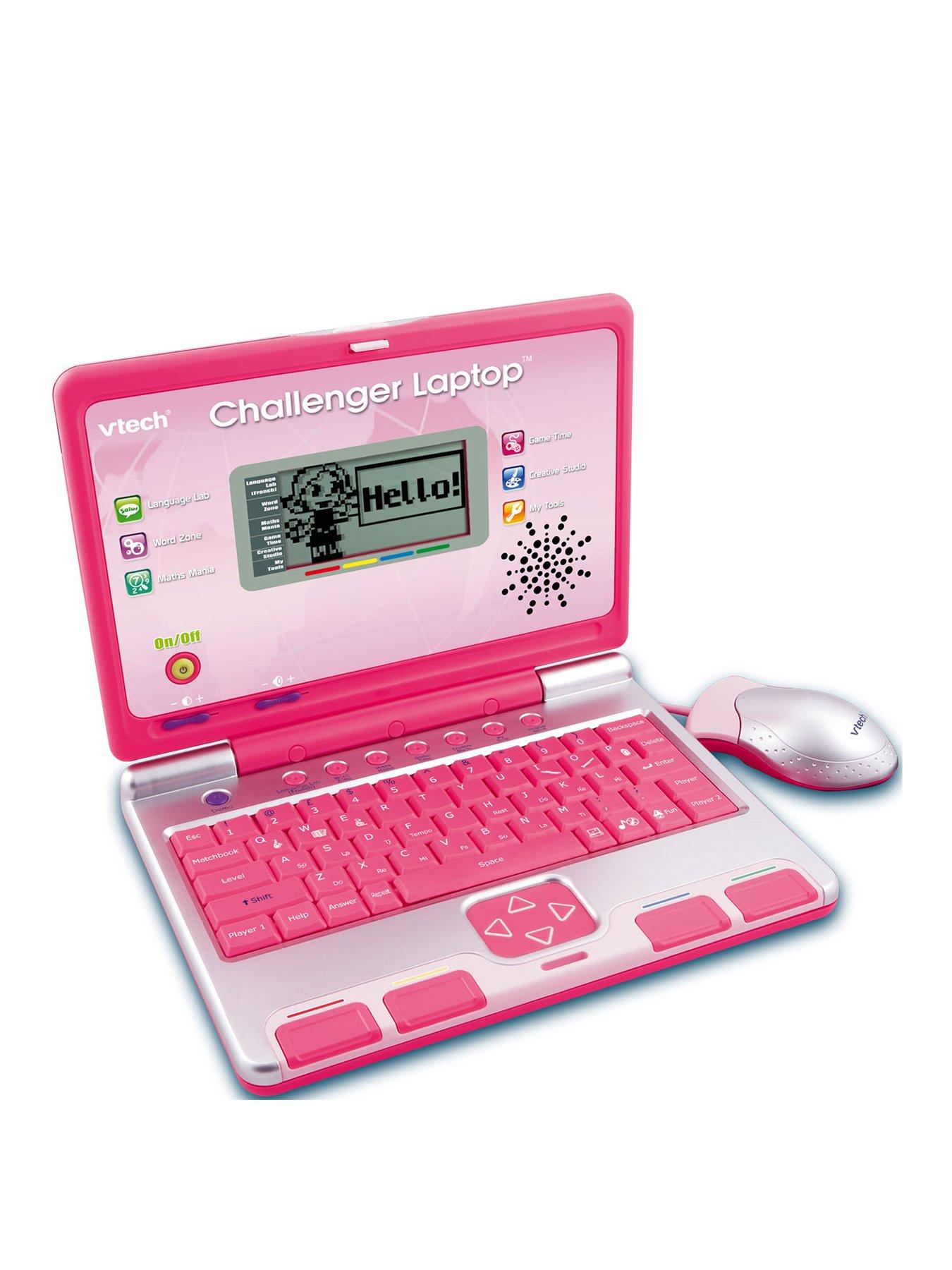 VTech Challenger Laptop - Pink | Very.co.uk