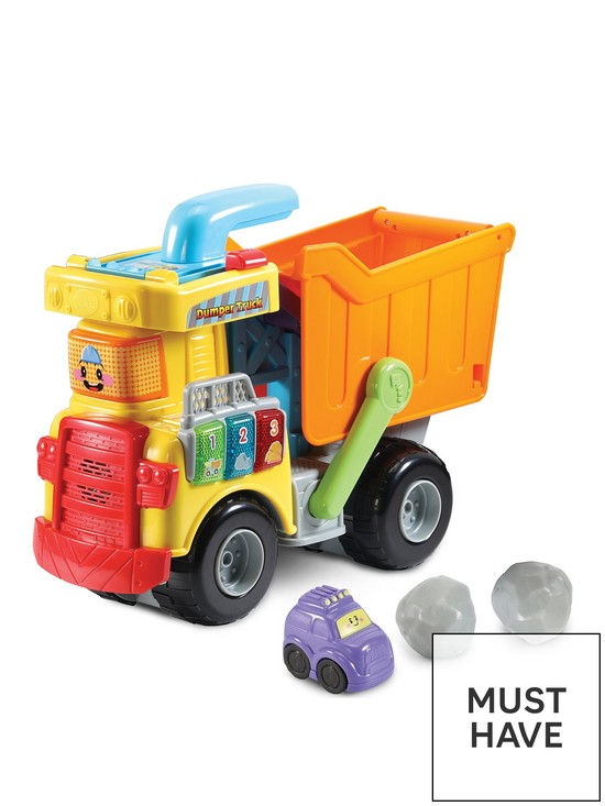 front image of vtech-toot-toot-driversreg-dumper-truck