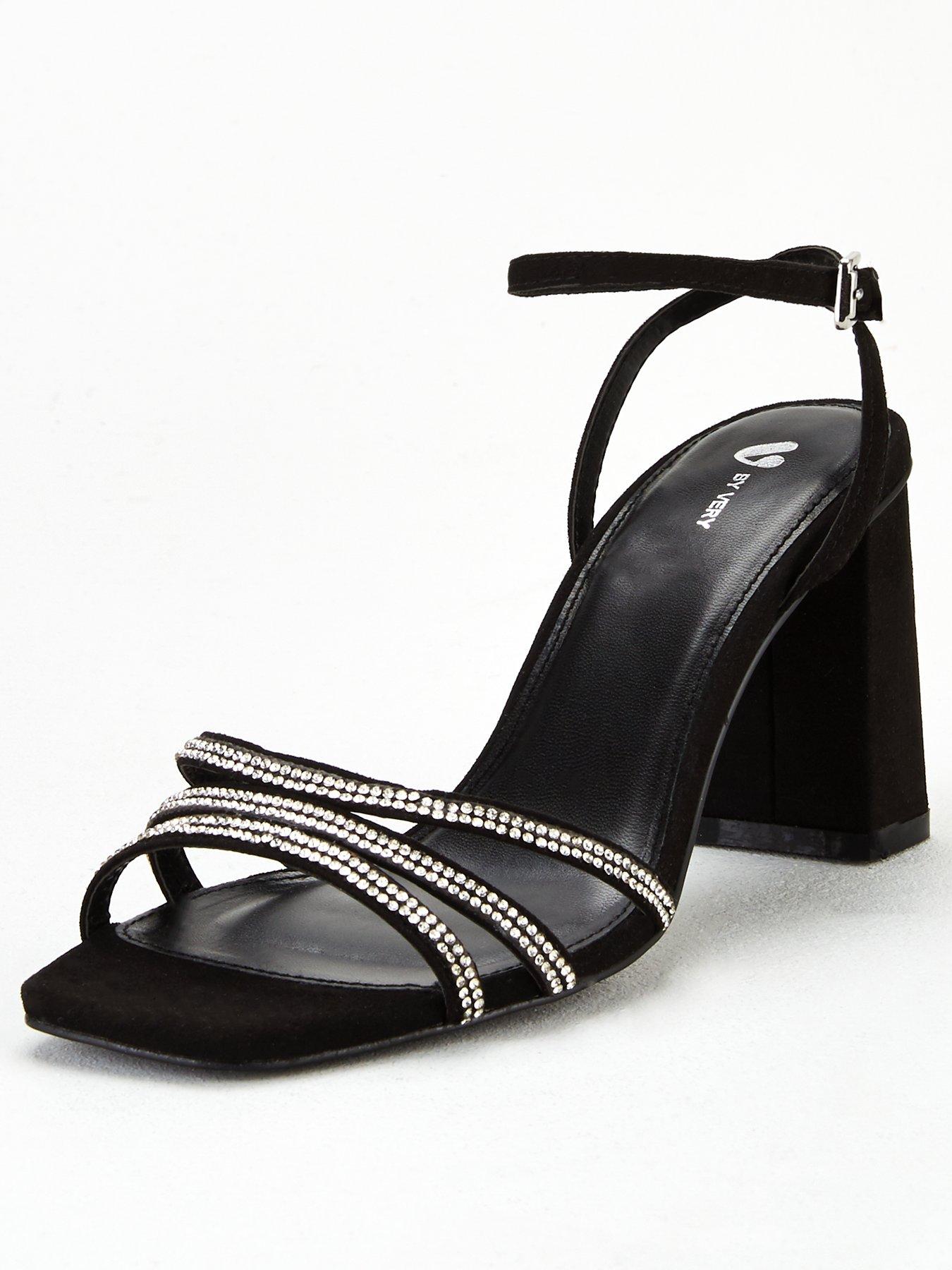 wide fit sparkly sandals