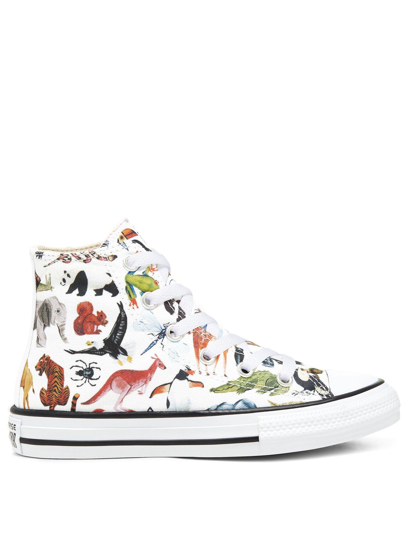 Converse Converse Chuck Taylor All Star Hi Junior Science Class Animal  Print Trainer | very.co.uk