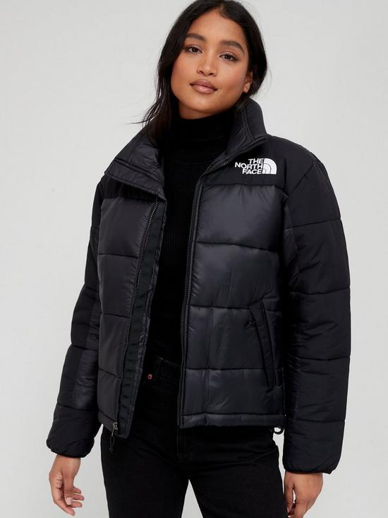 front image of the-north-face-himalayan-insulated-jacket-black
