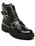  image of steve-madden-hoofy-ankle-boots-black