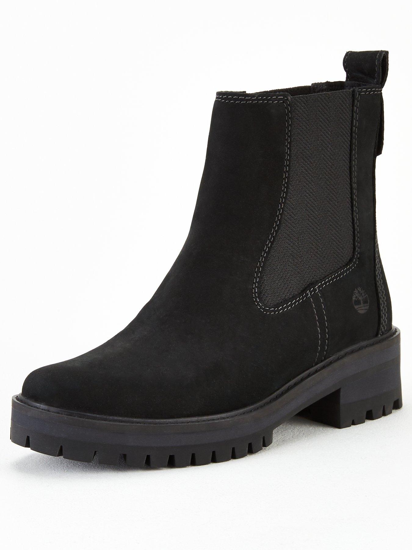 black chelsea timberland boots