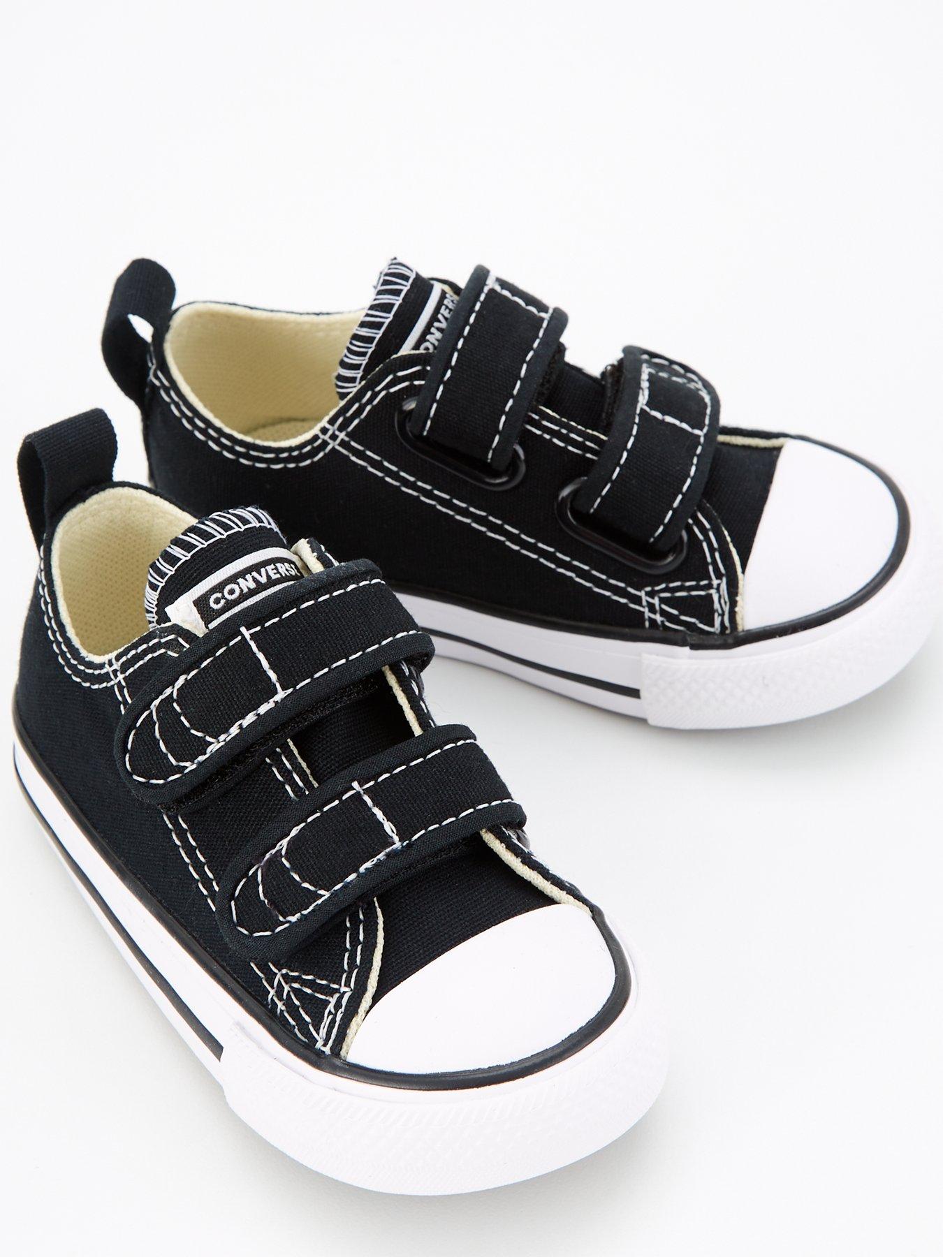 Converse all star 2v leather ox infant trainer hot sale
