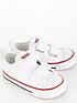  image of converse-infant-unisex-easy-on-velcro-leather-ox-trainers-trainers-white