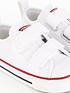  image of converse-chuck-taylor-all-star-infant-unisex-leather-2v-trainers--white