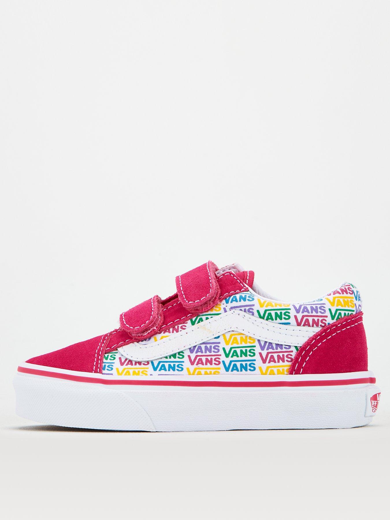 big kid rainbow vans