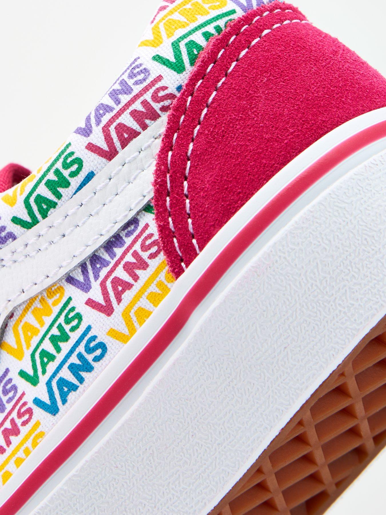 pink childrens vans