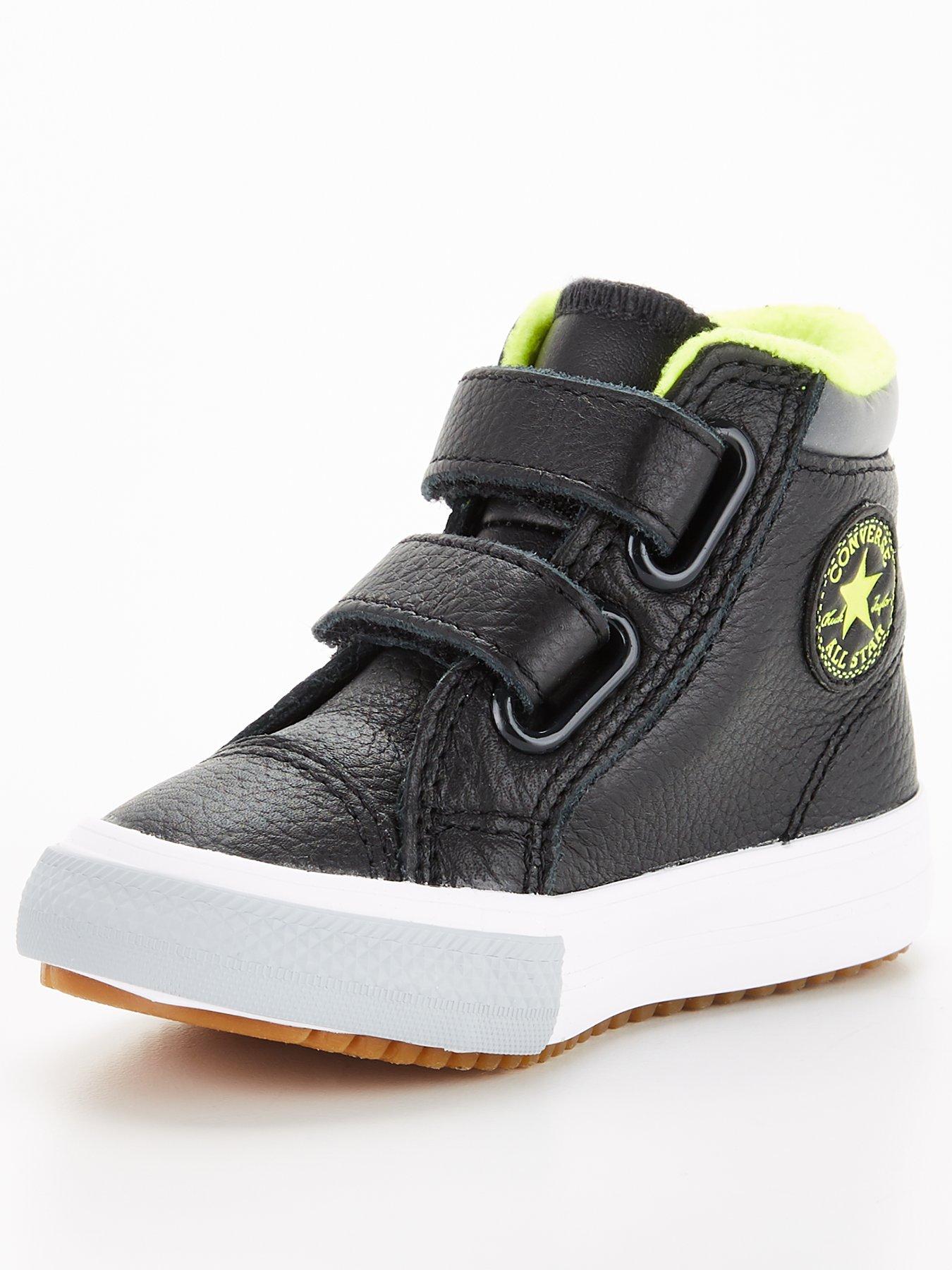 leather infant converse