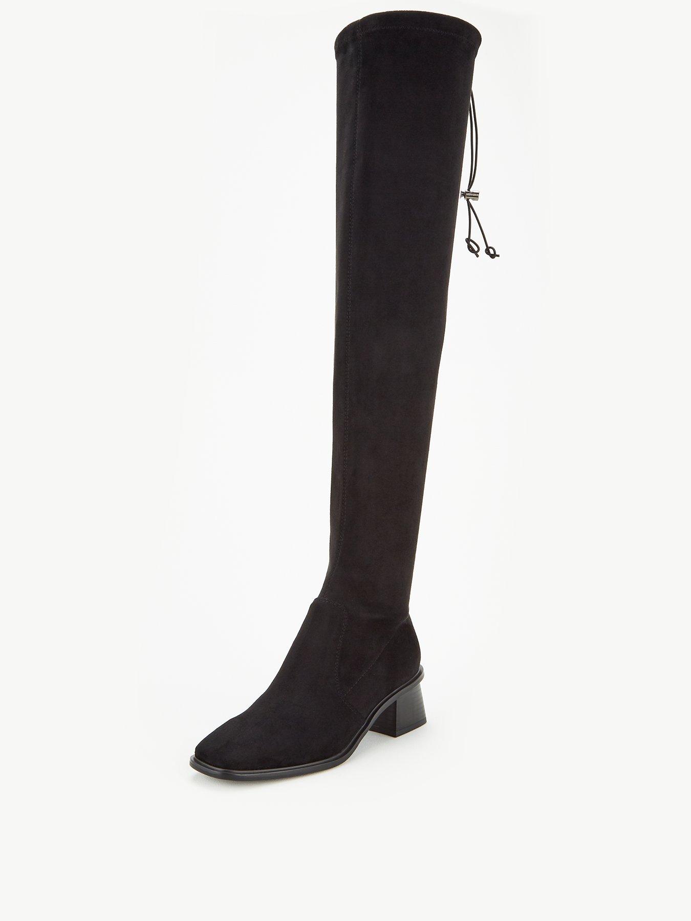 Black Over the Knee Boots | Over Knee 