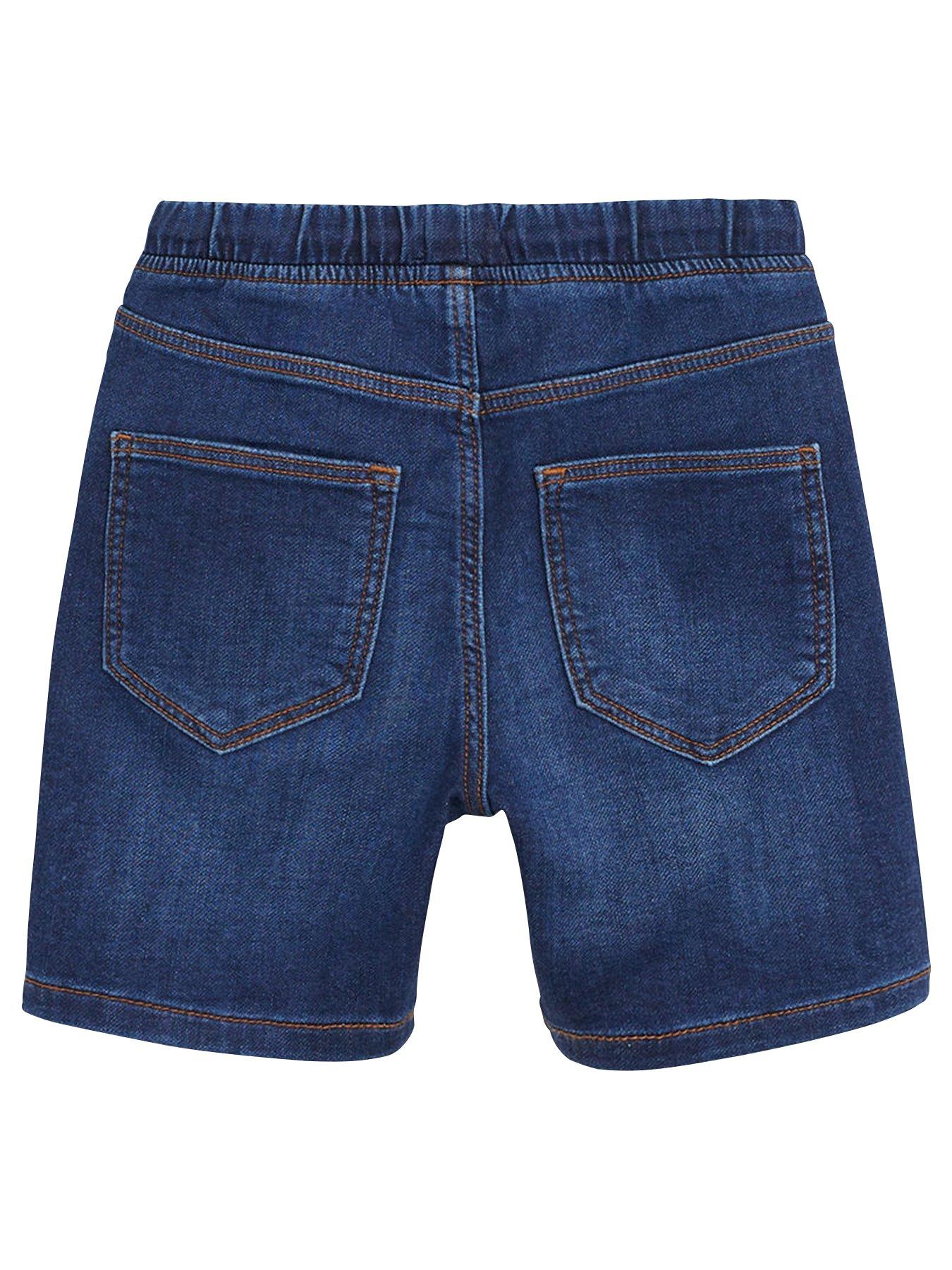 denim shorts dark blue